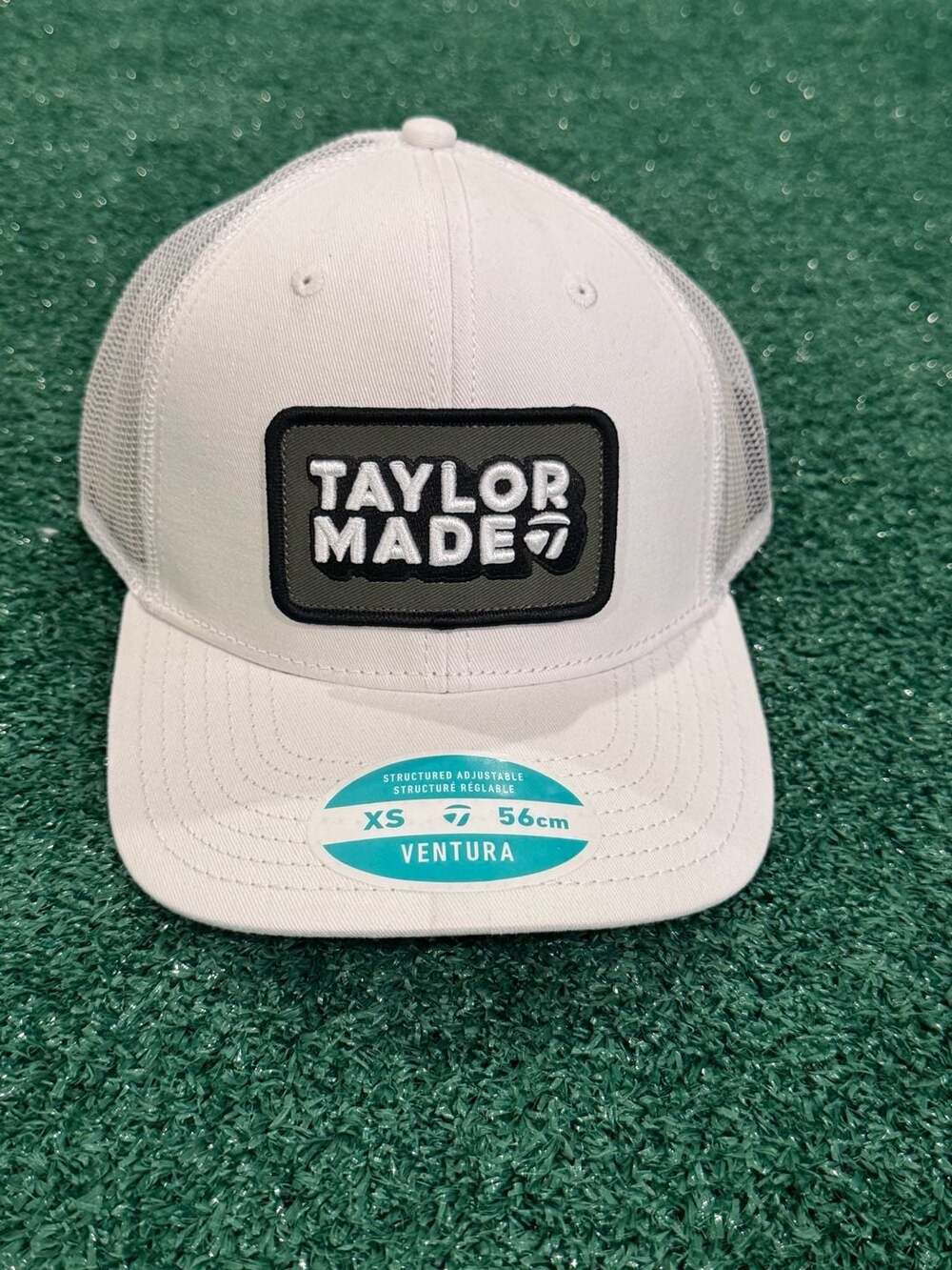 TaylorMade Ventura Retro Snapback Trucker Hat White